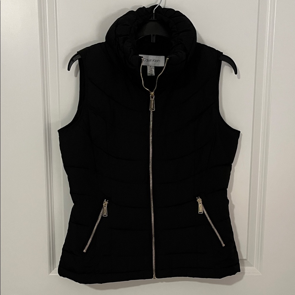 Calvin Klein Black Quilted Vest